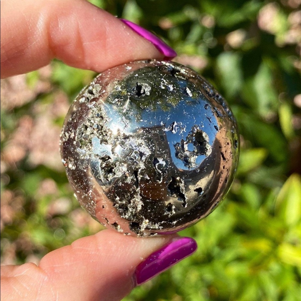 Pyrite Sphere•36mm•101 Grams